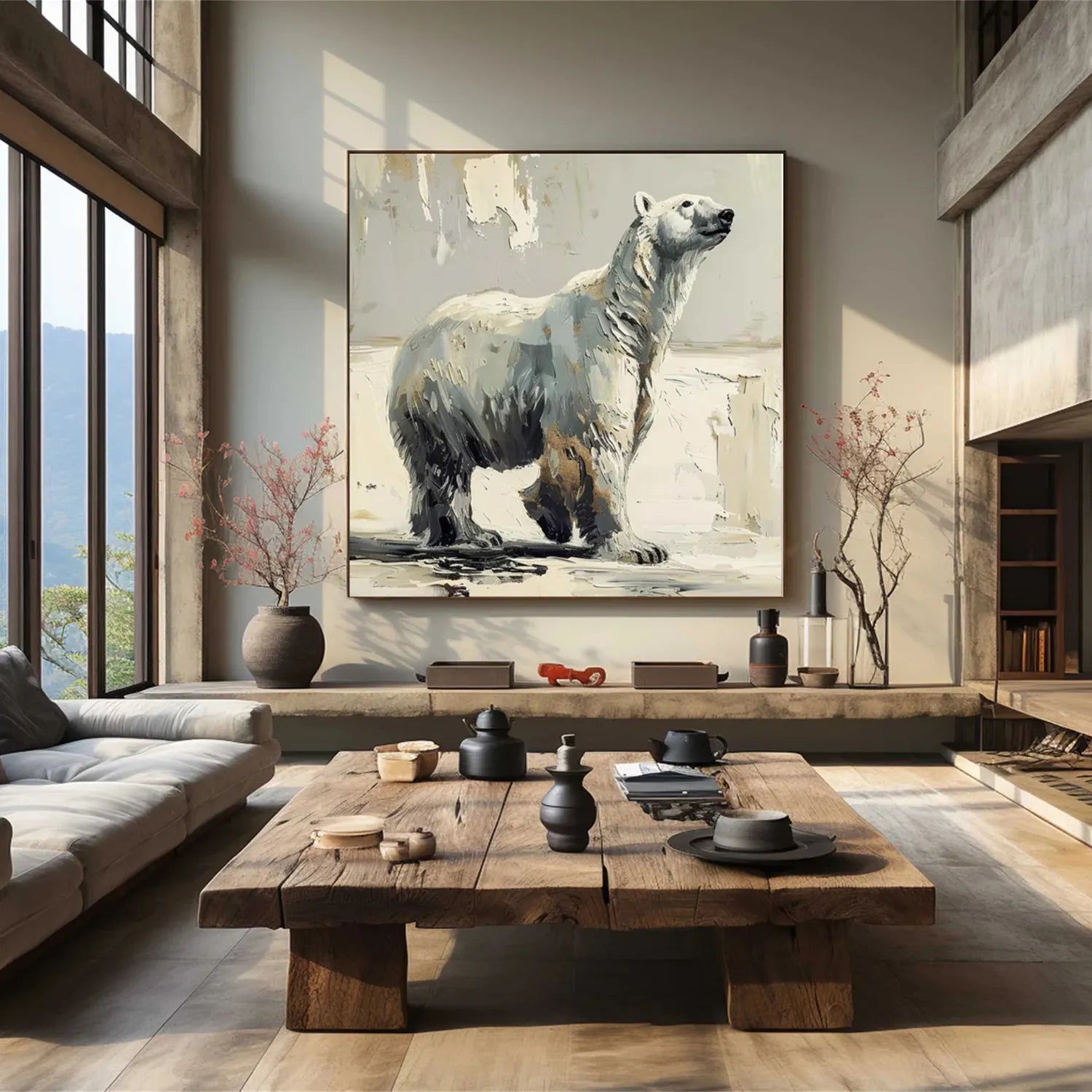 Animal Art Painting #AP087 - Handmade Wildlife Canvas Art for Home & Office Decor | Perfect for Living Room, Bedroom, and Gift Giving