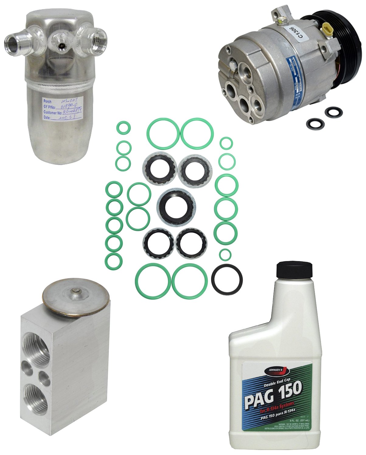 Universal KT 3617 Air Conditioner Compressor Kit - Complete A/C Component Set for Car, Truck & SUV - Perfect for AC System Repair & Replacement