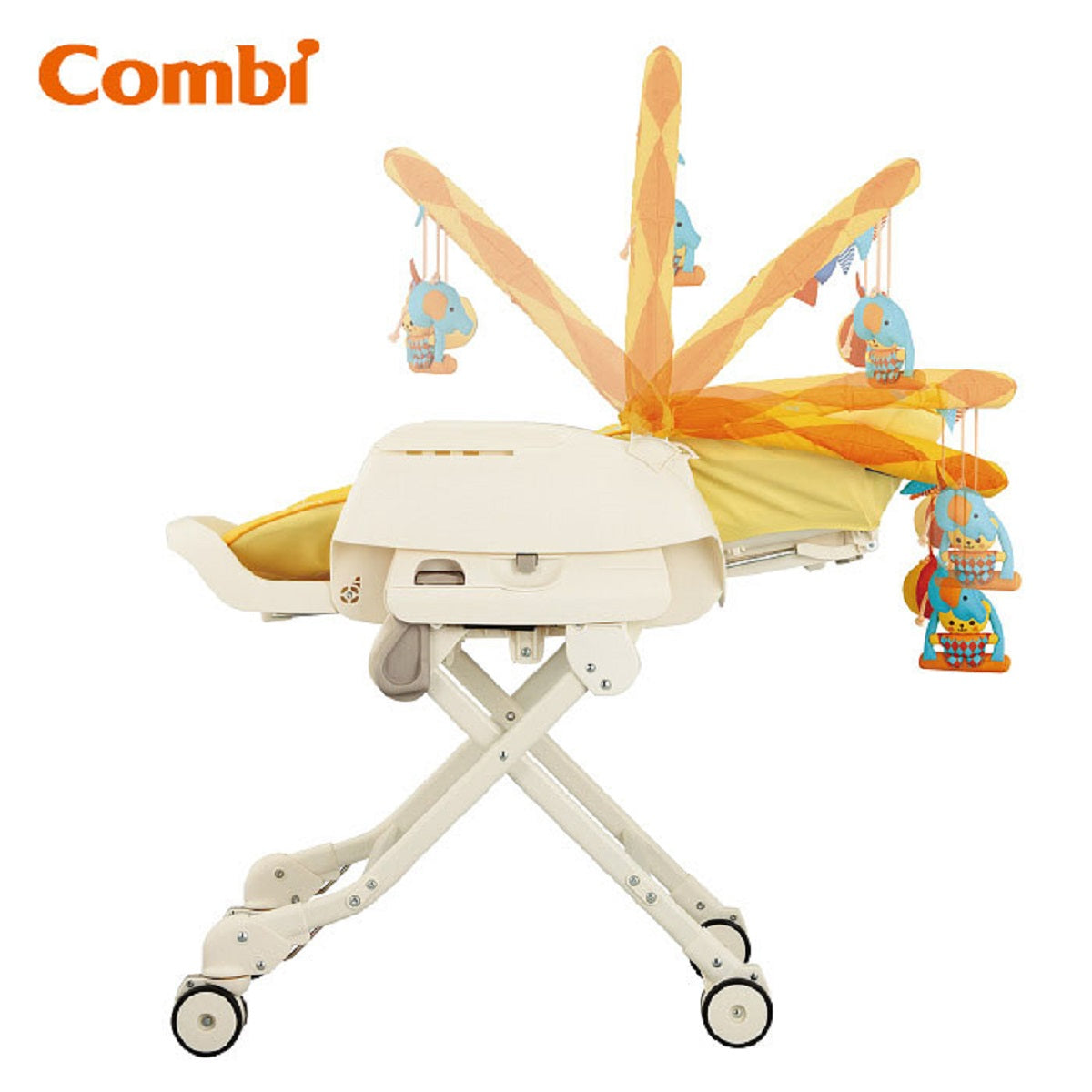 Combi Joy YE Baby Soothing Rocking High Chair 116699 - Perfect for Feeding, Napping & Playtime in Nursery or Living Room