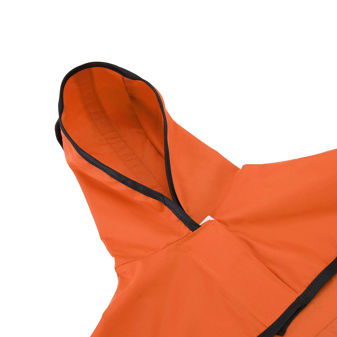 HDE Dog Raincoat Hooded Slicker Poncho - Waterproof Reflective Safety Orange Pet Coat for Small to X-Large Dogs & Puppies - Perfect for Walking, Hiking & Outdoor Adventures in Rainy Weather