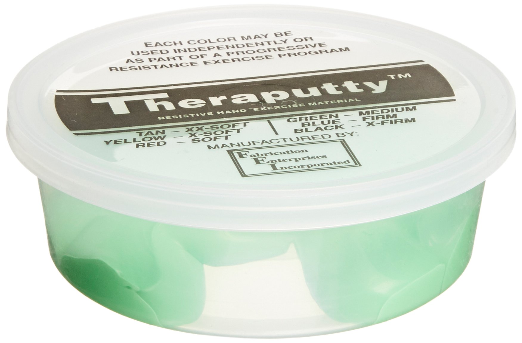 CanDo TheraPutty Standard Exercise Putty - Green Medium (50 lb) for Hand Therapy, Rehabilitation & Strength Training | Occupational Therapy Putty for Arthritis, Stroke Recovery & Finger Exercises