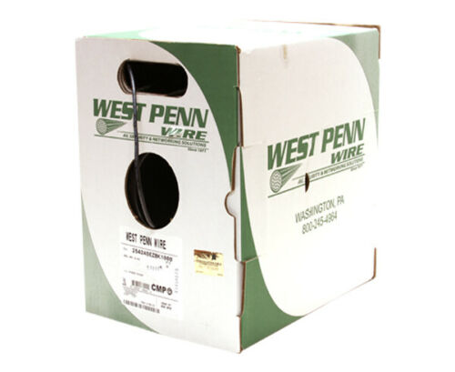 CAT5E 24AWG Ethernet Cable CMP Solid Copper UL Listed (Black) 1000FT - High-Speed Network Cable for Office, Data Center & Home Internet Setup