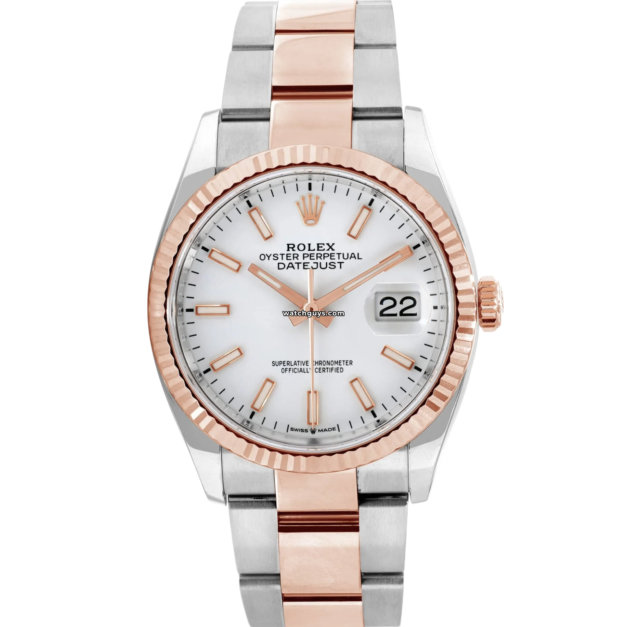 Rolex Datejust 126231 Men's Watch - 36mm Stainless Steel & Rose Gold, Automatic Movement, Silver Dial - Perfect for Business, Formal Events & Luxury Gifts