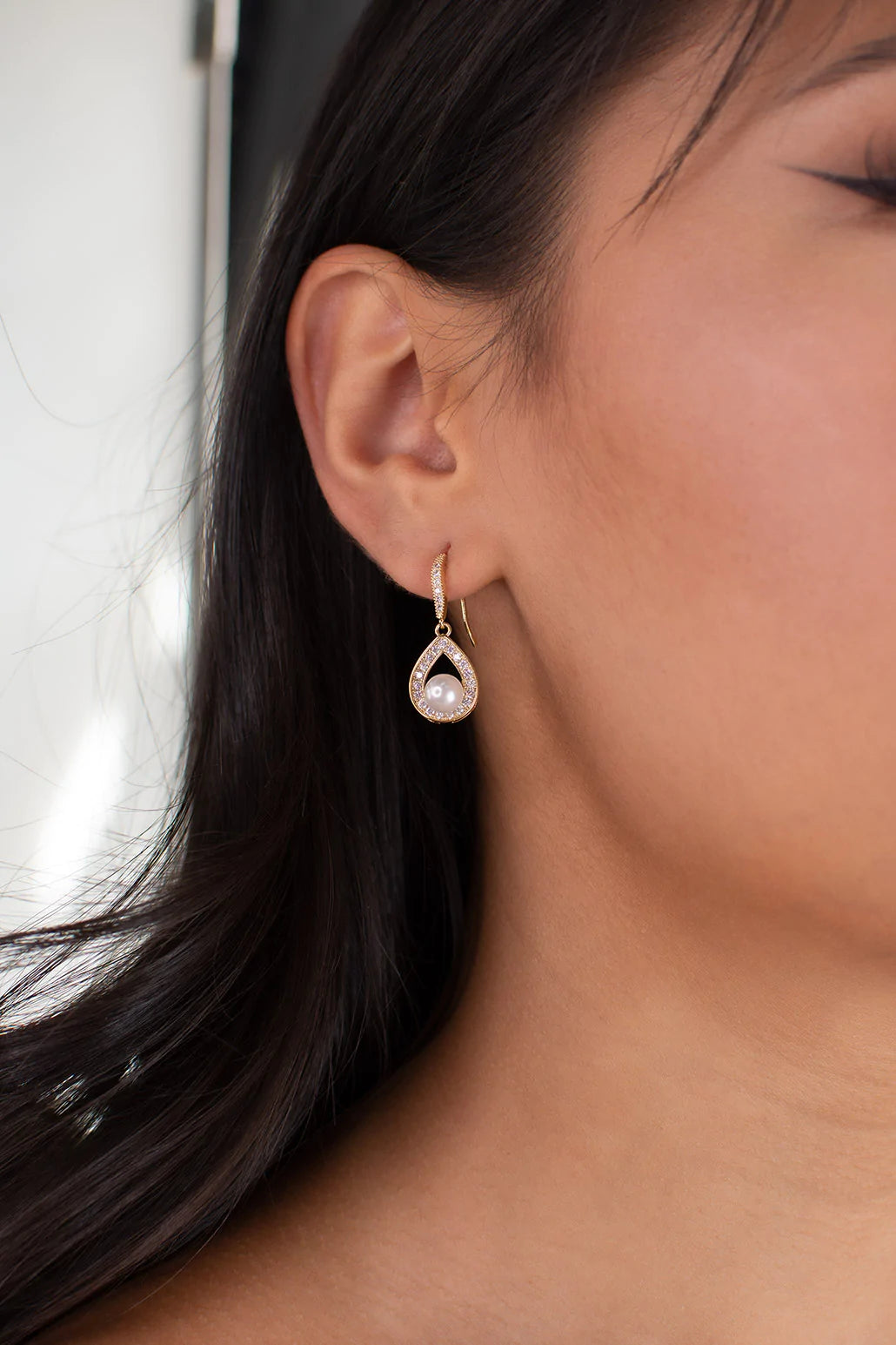 Lucy Gold Earrings for Women - Elegant Dangle Hoop Earrings for Daily Wear & Special Occasions