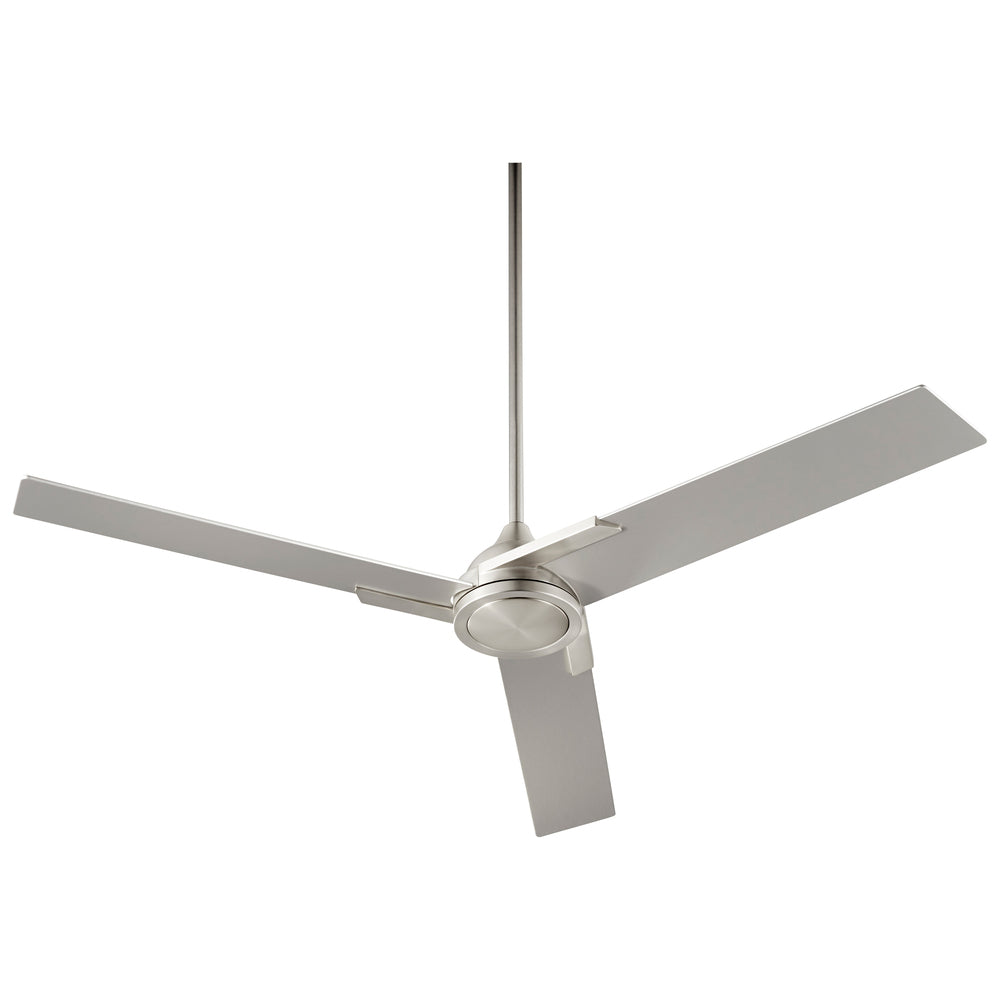 Oxygen CODA 3 103 24-56 Inch Indoor/Outdoor Ceiling Fan with Satin Nickel Finish - Perfect for Living Rooms, Bedrooms, Patios & Covered Porches (Open Box Sale)