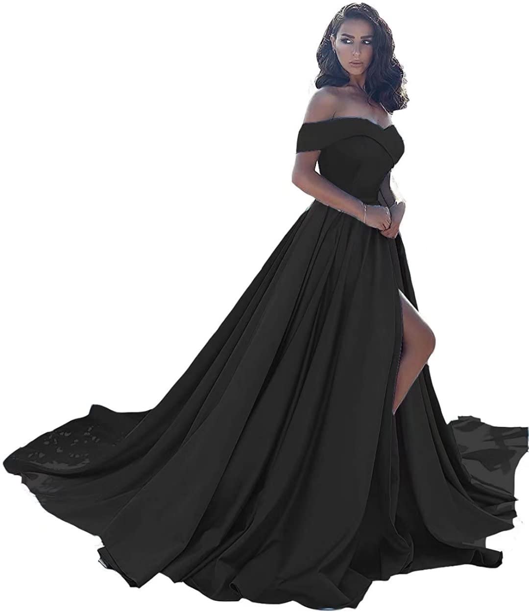 FTBY Women's Off Shoulder Prom Dresses - Sexy Long Ball Gowns for Formal Weddings, Evening Parties & Special Occasions