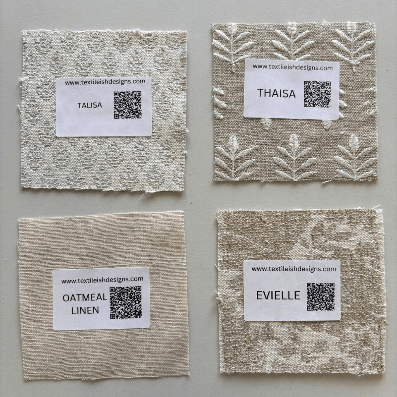 Premium Fabric Swatch Samples for Upholstery & Sewing - High-Quality Material Swatches for DIY, Fashion Design & Home Decor Projects