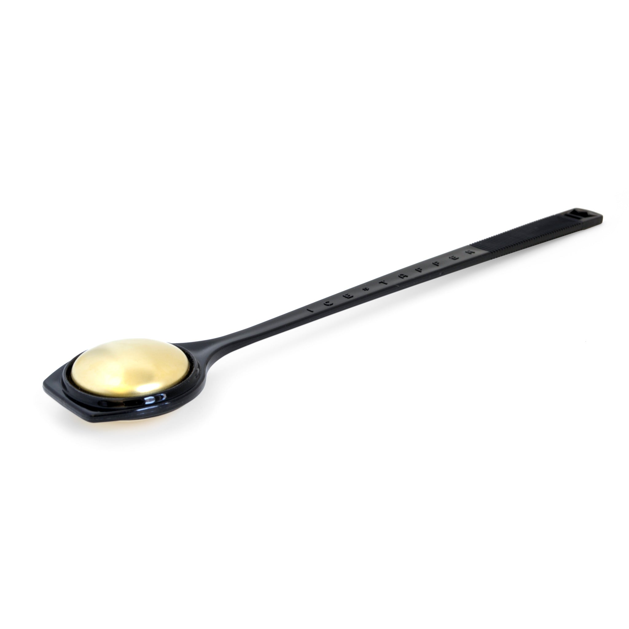 Premium Ice Tapper - Durable Plastic & Brass Construction in Sleek Black - Perfect for Cocktails, Bartending, and Home Bars