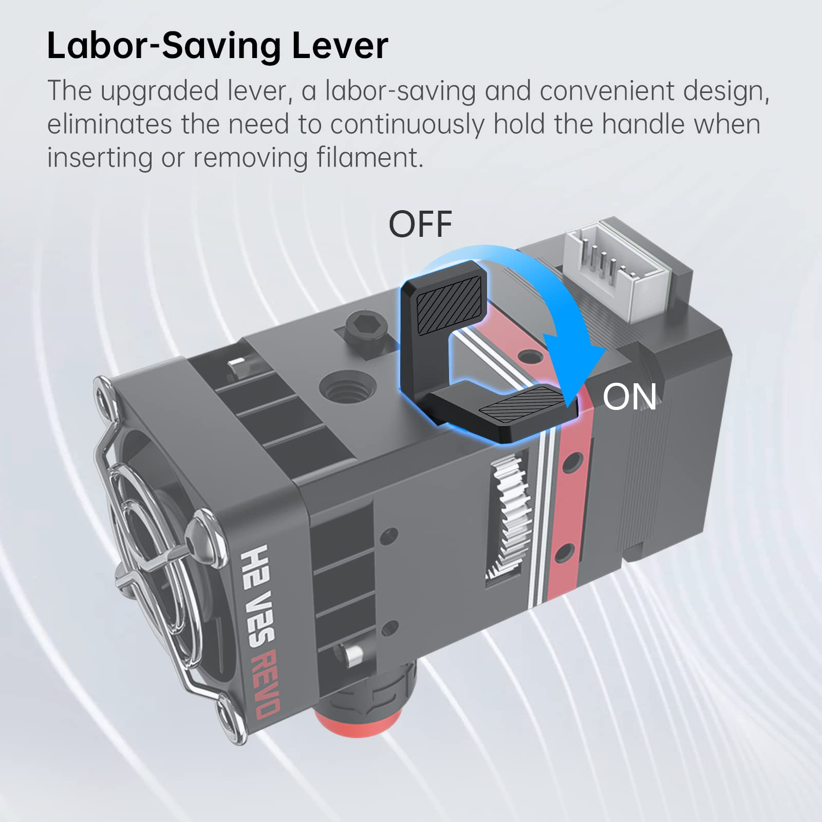 BIQU H2 V2S Revo Dual Gear Direct Drive Extruder Upgrade Kit - Metal Feeder with 4 Mounting Holes & Rapid Change Nozzle for Ender 3, Voron 2.4/V0, Vzbot 3D Printers | Perfect for High-Precision Printing & DIY 3D Projects
