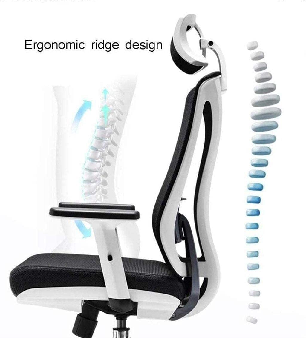 Ergonomic Office Chair with Lumbar Support - Adjustable Swivel Computer Chair for Gaming, Work & Home Office - High Back E-Sports Chair with Lift Function (Style 2) - Perfect for Long Hours of Work, Gaming Sessions & Remote Work Setup