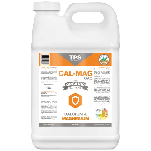 TPS Nutrients Organic Cal-Mag OAC Plant Supplement with Iron & Micronutrients - 2.5 Gallon (320 oz) for Hydroponics, Soil Gardening & Indoor Plants | Boosts Growth & Prevents Deficiencies