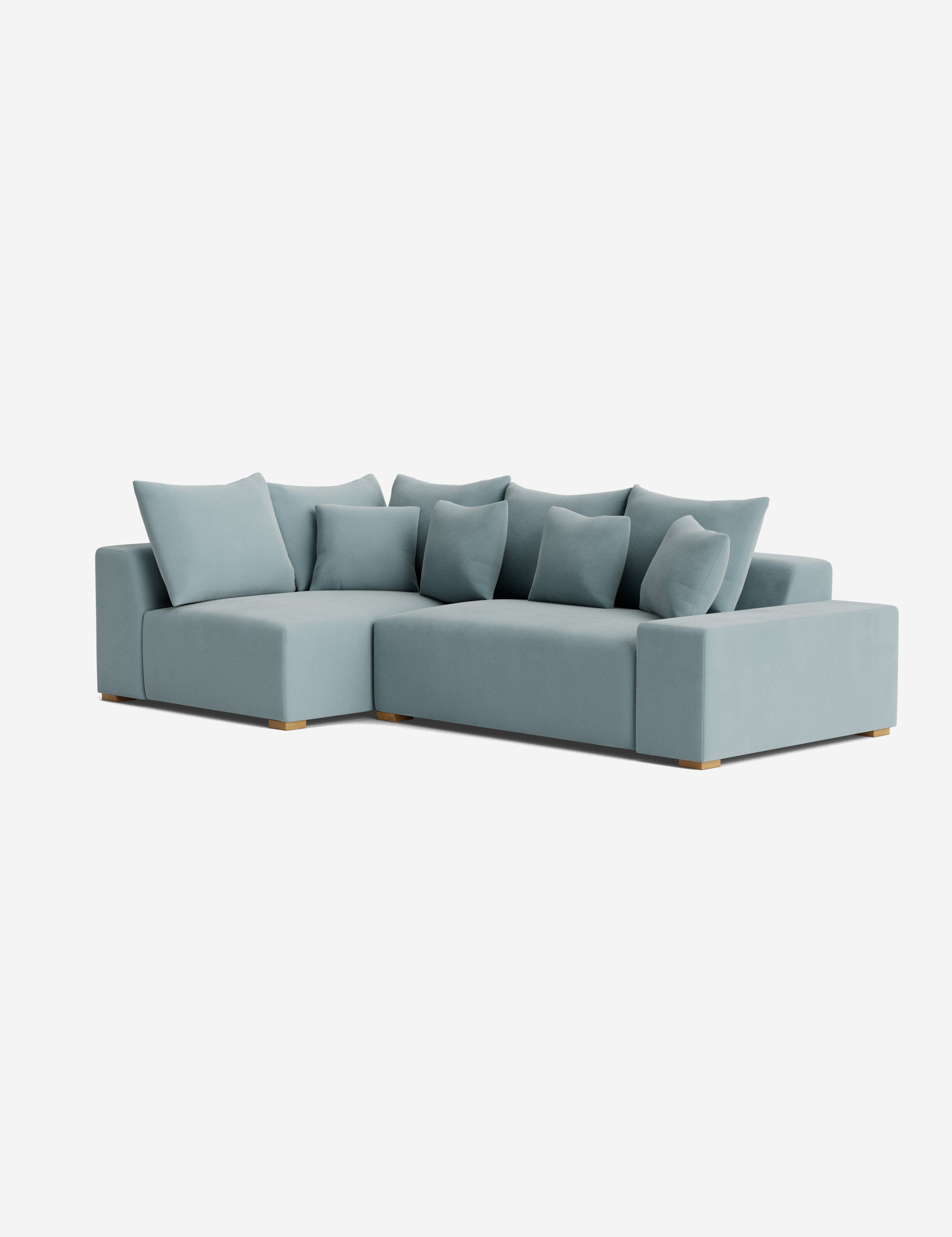 Stylish Clayton Sectional Sofa - Modern L-Shaped Couch for Living Room, Home Theater & Lounge Areas | Comfortable Fabric Upholstery & Spacious Seating