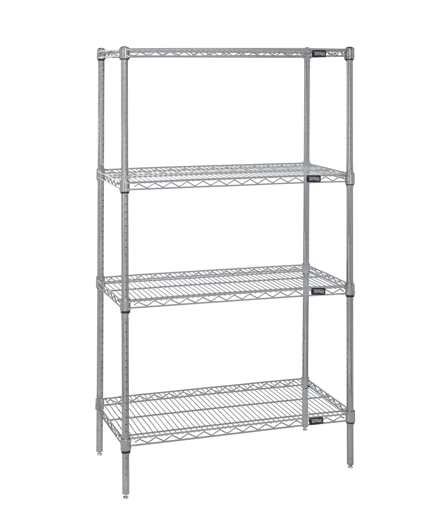 Quantum Storage Systems WR63-2160S Starter Kit - 4-Tier Stainless Steel Wire Shelves, 63