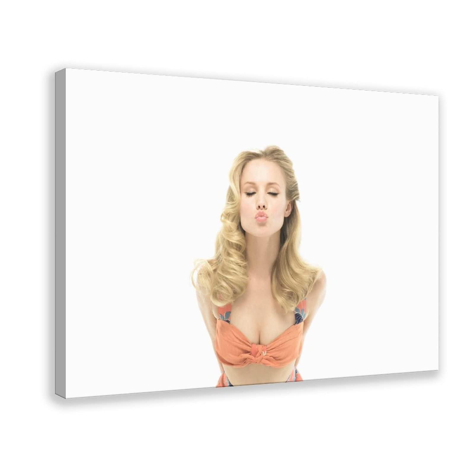 Kristen Bell Canvas Poster - 16x24 Inch (40x60cm) Framed Wall Art for Bedroom, Office & Home Decor - Perfect Gift for Fans & Movie Lovers - Great for Themed Rooms, Movie Nights & Pop Culture Displays