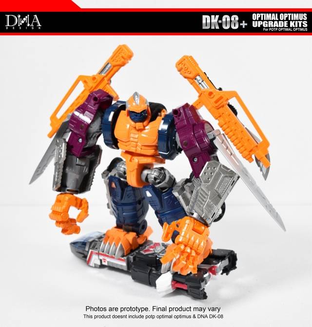 DNA Design DK 08+ Upgrade Kit for Power of the Primes Optimal Optimus - Transformers Toy Enhancement Accessories for Collectors - Perfect for Display & Customization