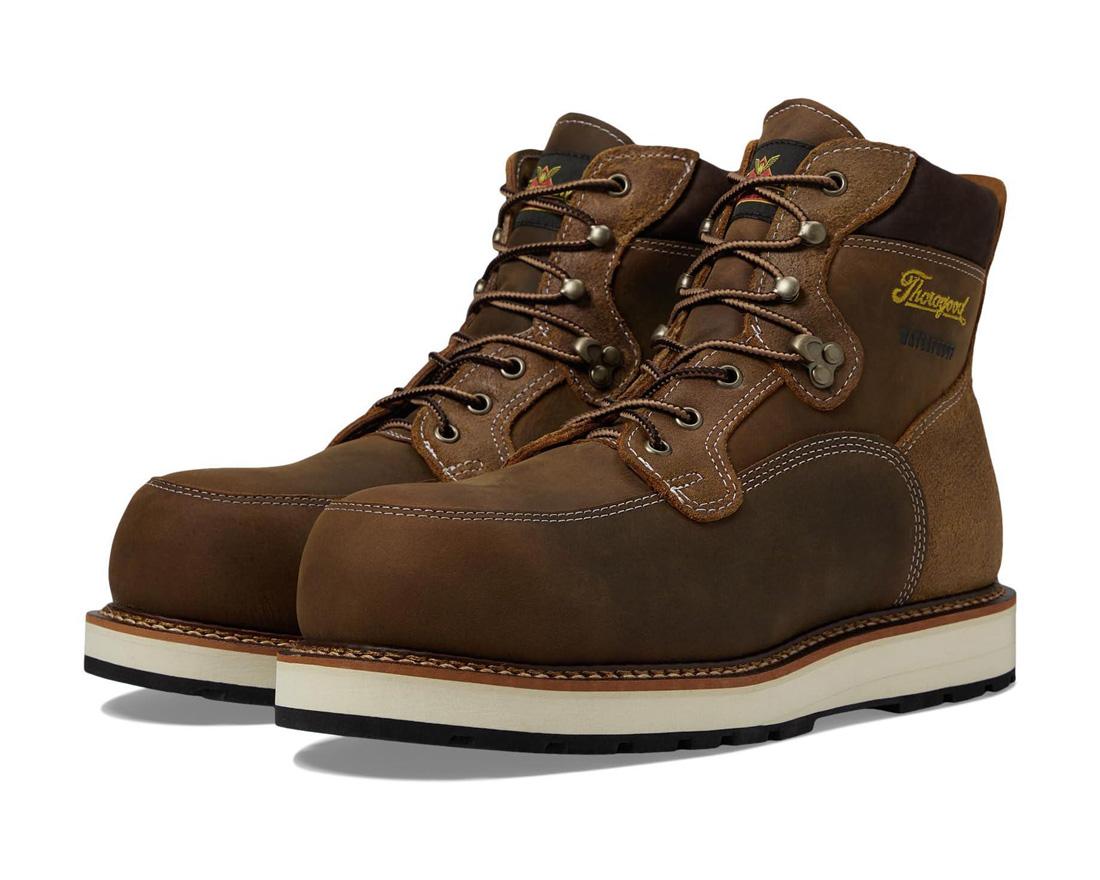 Iron River Series 6 Composite Toe Waterproof Wedge Work Boots for Men - Slip Resistant & Safety Toe - Ideal for Construction, Landscaping & Outdoor Work