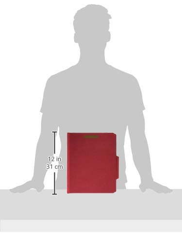 Smead Classification Folders - Red (SMD14061) | Hanging File Folders for Office Organization | Perfect for Filing Cabinets, Home Office & School Supplies