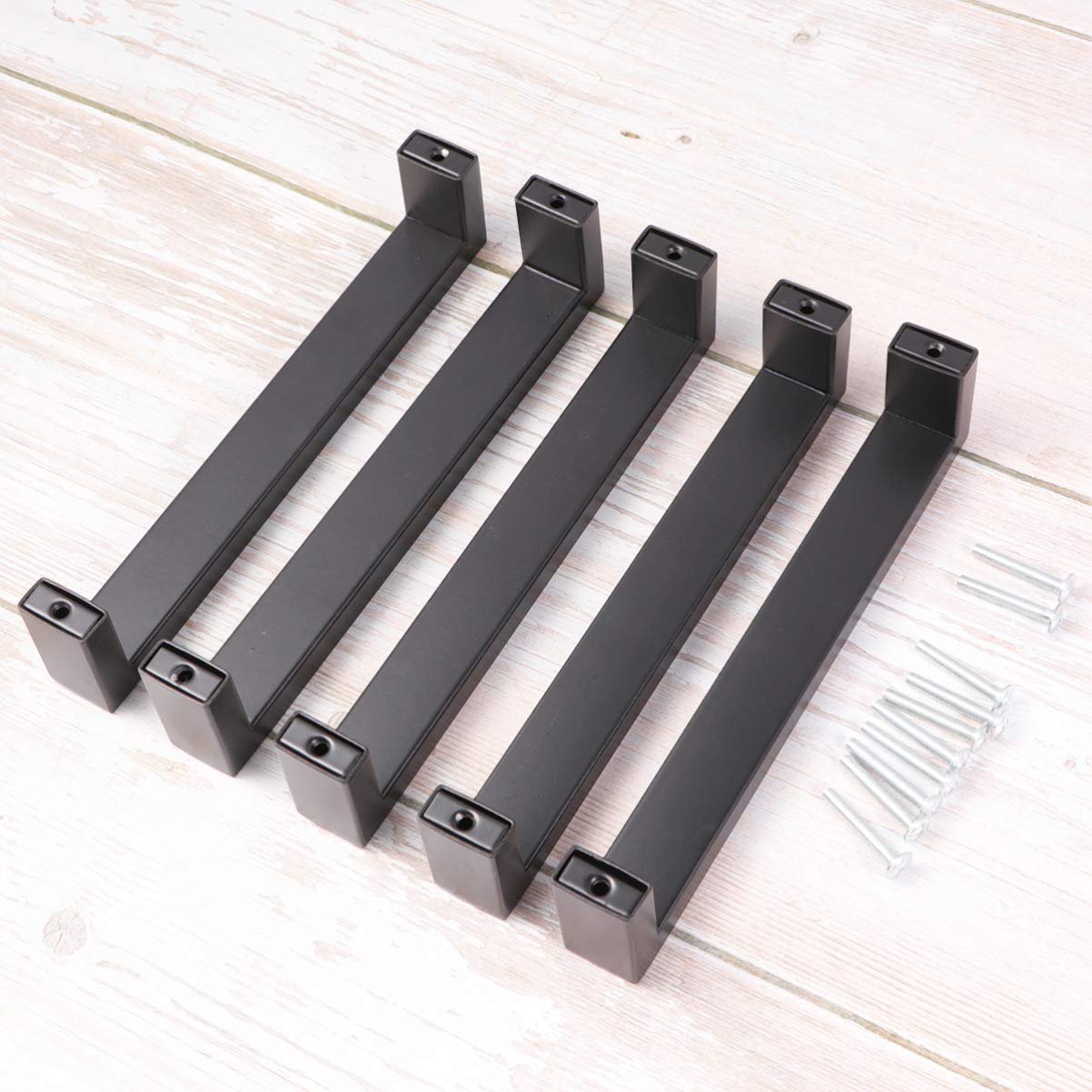 Veemoon 5-Pack Matte Black Modern Cabinet Knobs - Dresser Drawer Pulls, Kitchen Cupboard Handles, Wardrobe Door Knobs for Home Furniture (Ideal for Kitchen Cabinets, Bedroom Dressers & Bathroom Storage)
