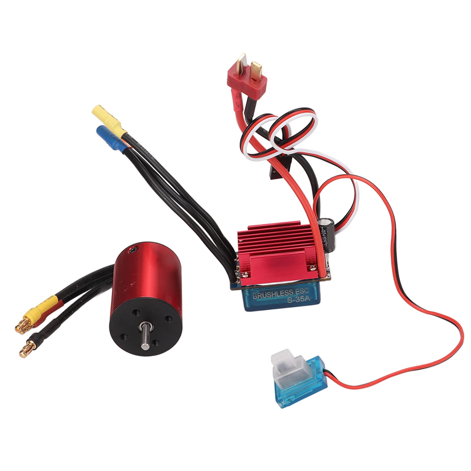 **SUNGOOYUE 4500KV High-Speed Brushless Motor Kit with 35A ESC for 1/14 & 1/16 RC Cars – Programmable, Durable & Powerful – Perfect for Racing, Off-Road & DIY RC Upgrades**