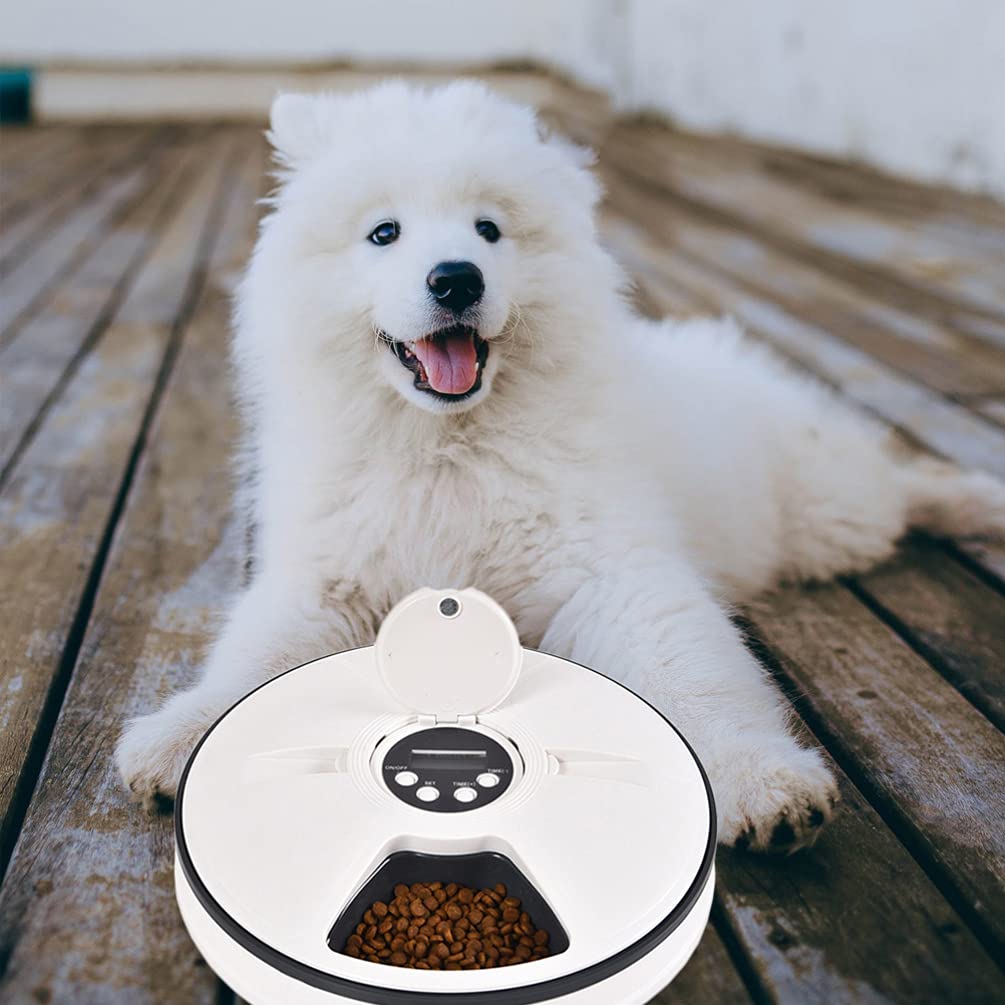 Balacoo Automatic Pet Feeder - Digital Cat & Dog Food Dispenser for Wet/Dry Food, ABS Bowl - Perfect for Puppy, Kitten & Small Pets - Ideal for Home, Travel & Busy Pet Owners