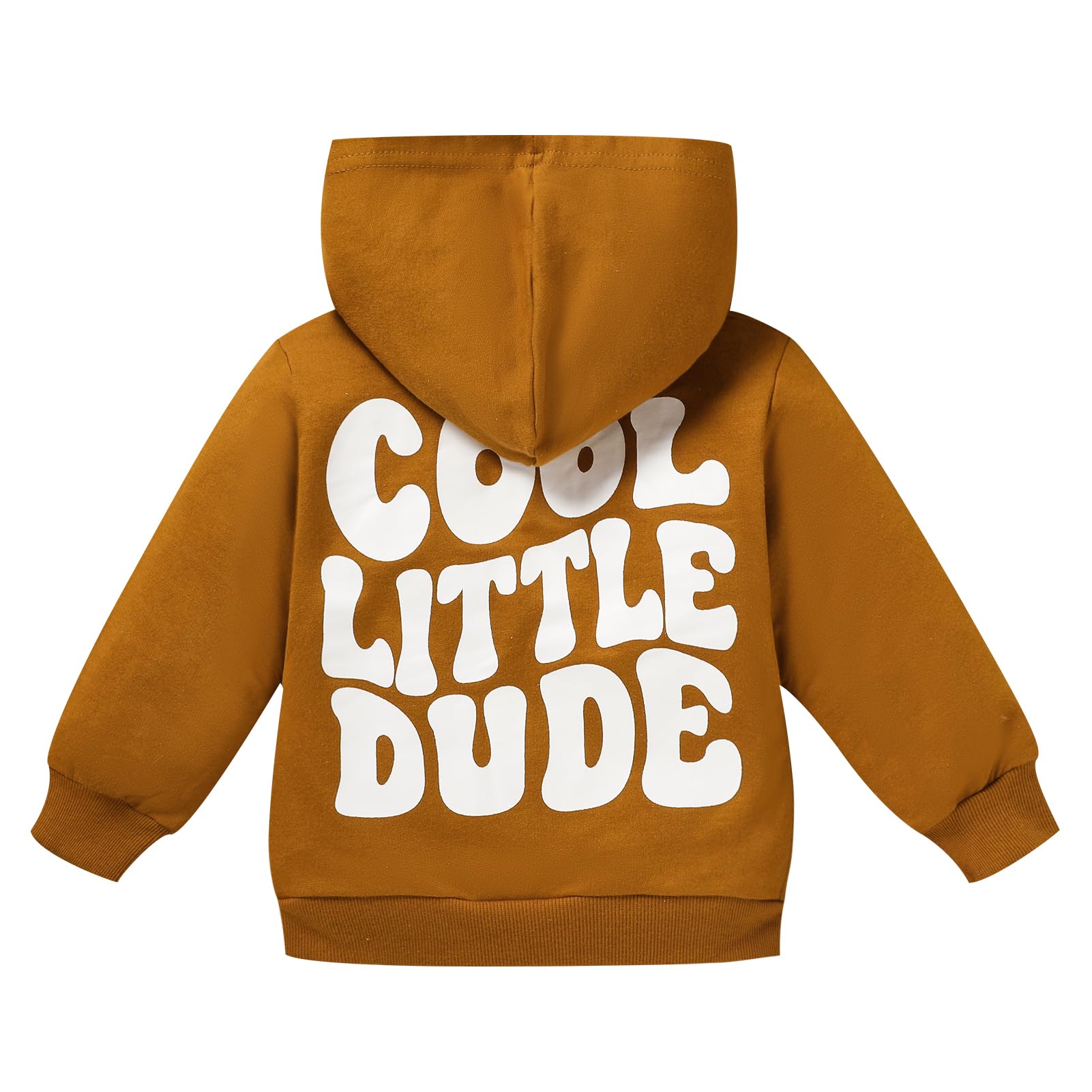 ZOELNIC Toddler Baby Boy Hooded Sweatshirt - Fall Winter Long Sleeve Letter Print Hoodie for Boys | Cozy Playtime & Outdoor Activities