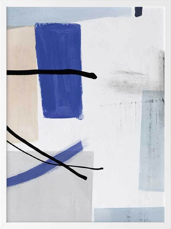 Coherence I Framed Art Print - Modern Abstract Wall Decor for Living Room, Bedroom & Office - Perfect for Home & Office Decor
