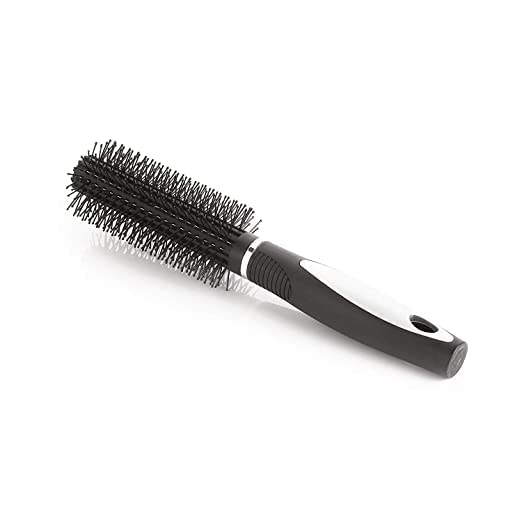 AIR BEAUTY NOVA Gold Hair Spray & Round Rolling Hair Comb Set - Volumizing Styling Spray & Detangling Comb for Smooth Shiny Hair - Perfect for Salon Styling, Home Use & Travel