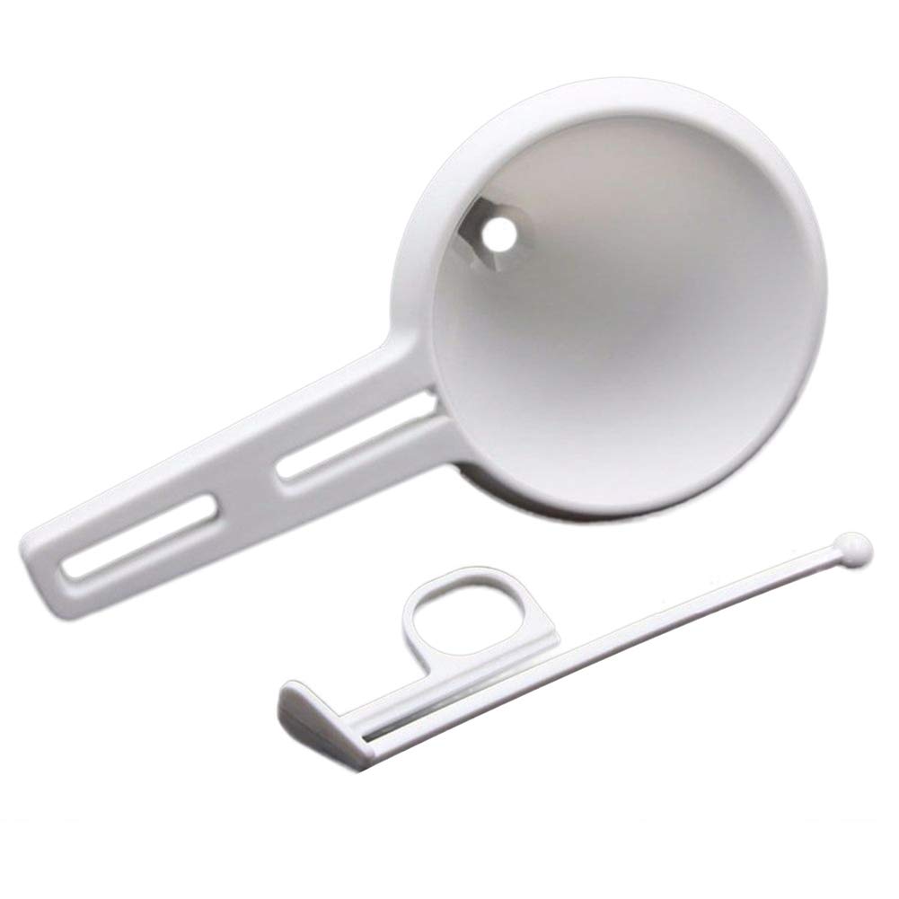 Premium Plastic Chocolate Batter Dispenser - Handheld Icing Cream Funnel Cup for Pancakes, Cakes & Desserts | DIY Baking Tool for Home Kitchen & Professional Use | Perfect for Pancake Makers, Cake Decorating & Party Treats
