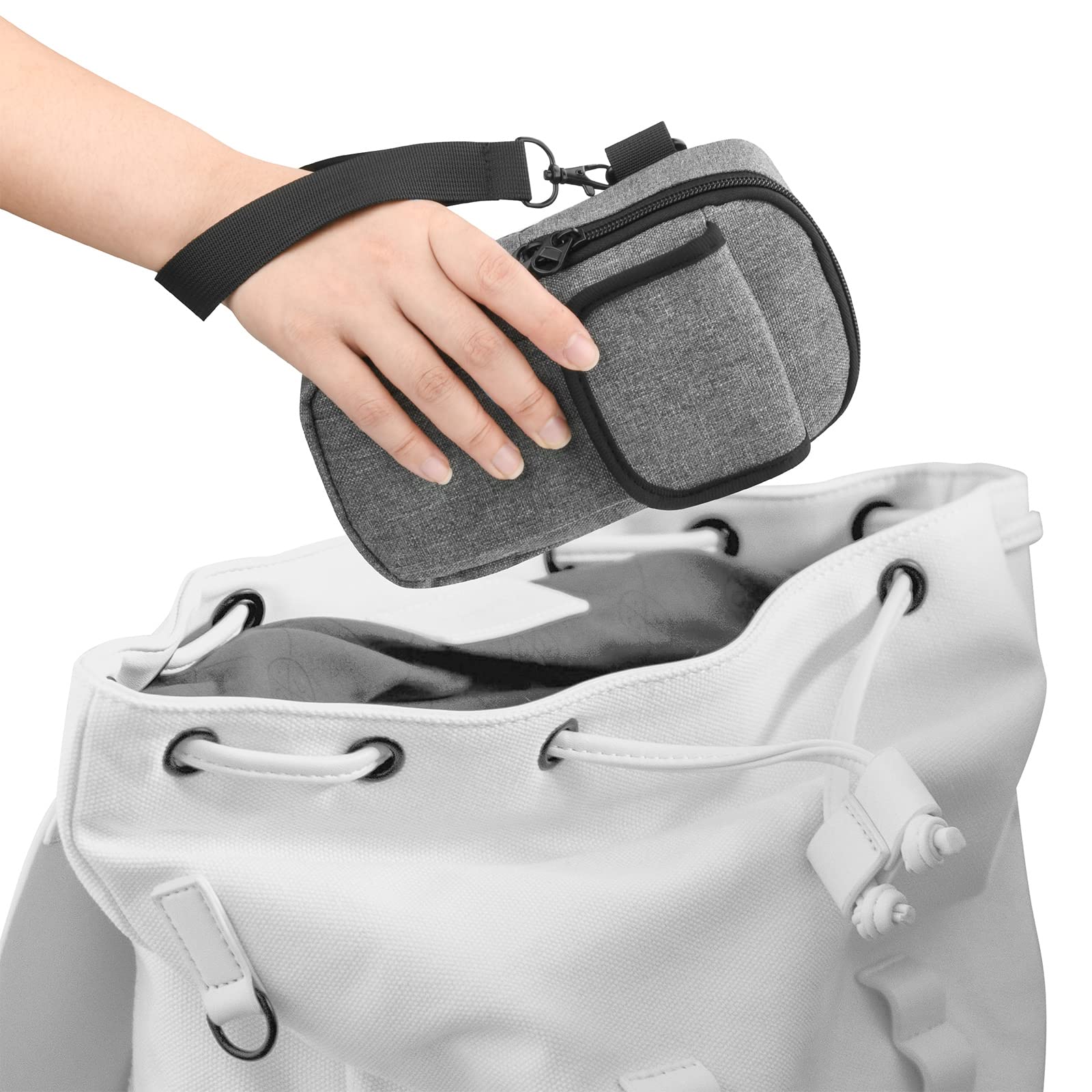 DJI Osmo 6/5/4 SE Travel Belt Case - Portable Storage with Belt Keeper for Smartphone Gimbal - Outdoor Vlogging