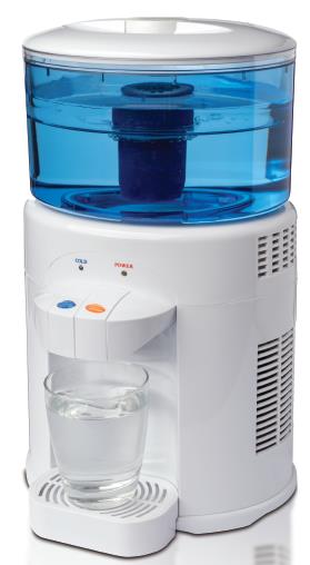 PLA1327 Premium Water Cooler & Purifier - 3-in-1 Hot/Cold/Room Temperature Dispenser with Filtration System for Home & Office Use