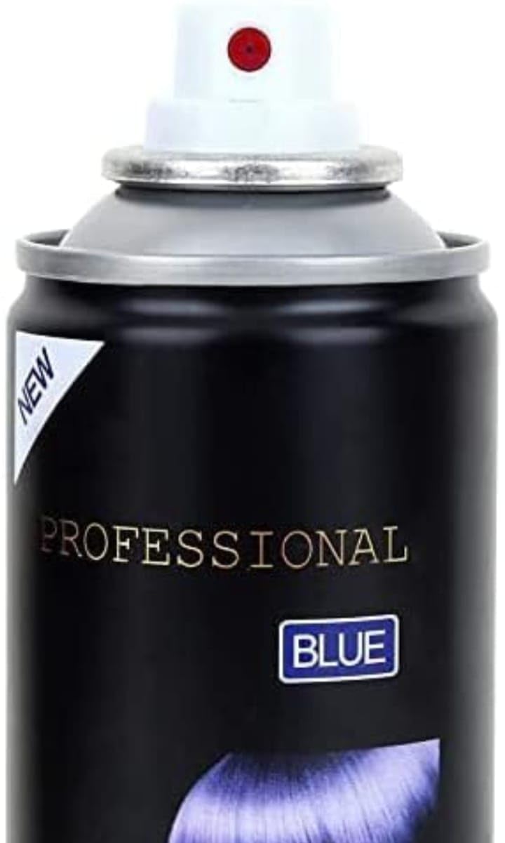 Professional Temporary Hair Color Spray for Men & Women - 1 Day Washable Hair Dye in Vibrant Blue | Perfect for Parties, Halloween, Cosplay & Daily Styling