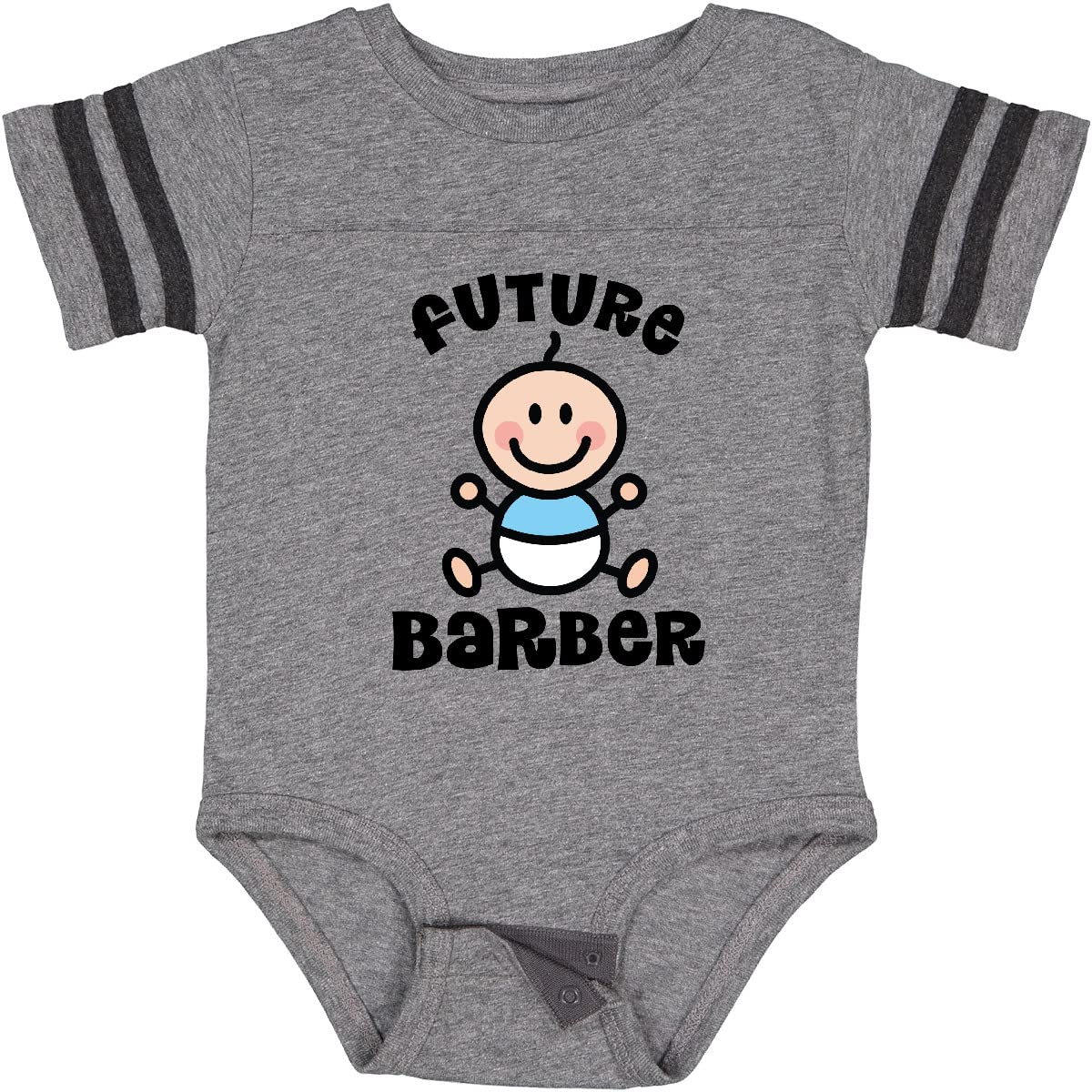 Inktastic Future Barber in Training Baby Bodysuit - Cute Barber-Themed Onesie for Baby Boys | Perfect Gift for Newborns & Baby Showers | Great for Photos, Birthdays & First Haircuts