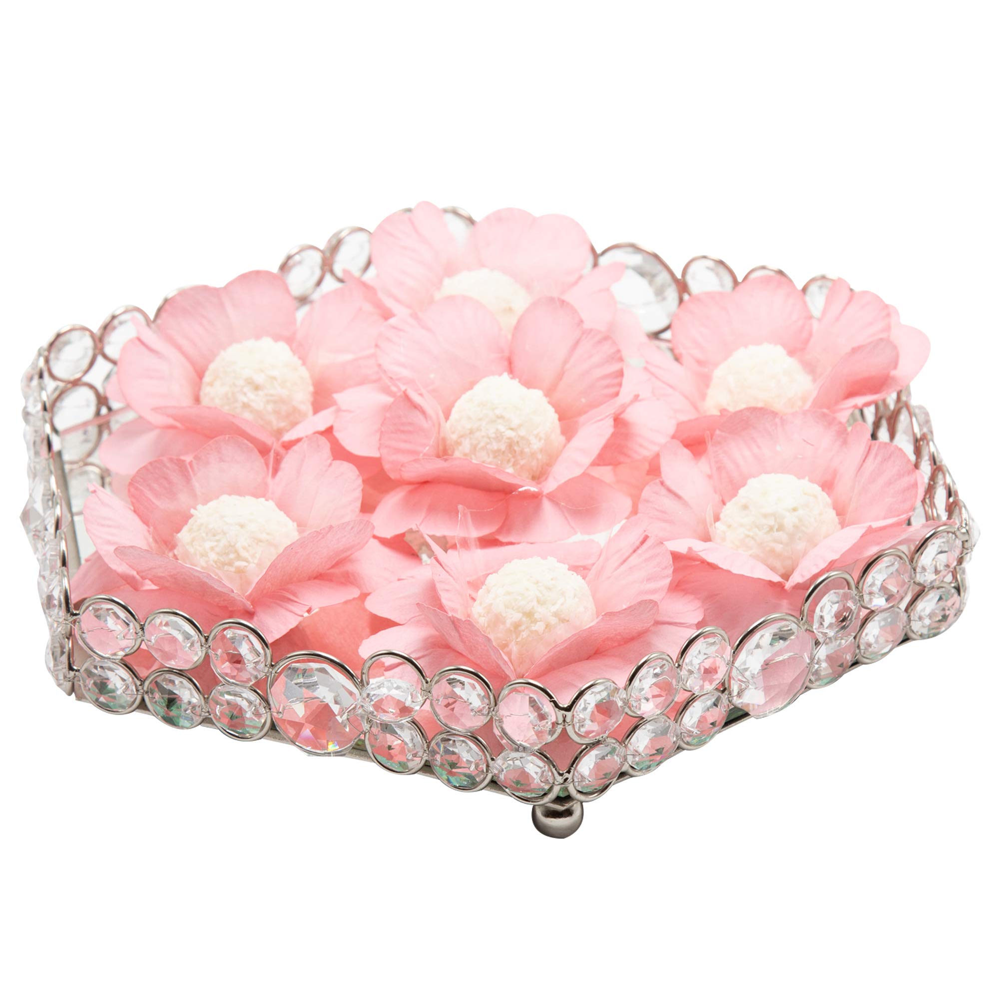 Handmade Fabric Truffle Cups - 20 Pack Chocolate Candy Liners & Wrappers for Brigadeiro & Fominhas (Iris Baby Pink) - Perfect for Party Favors, Wedding Treats & DIY Chocolate Gifts