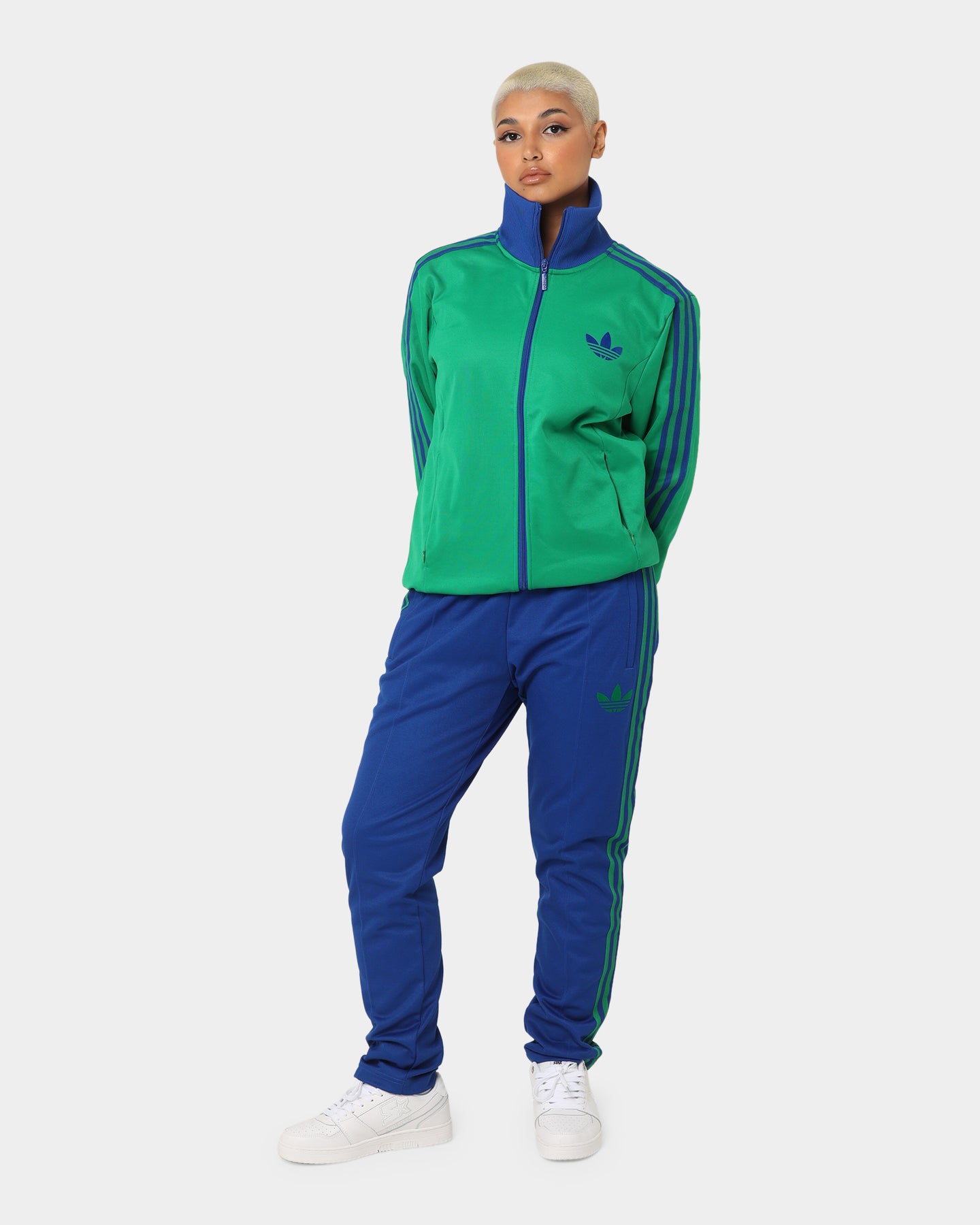 Adidas Adicolor Striped Trackpants for Men - Collegiate Royal Blue Athletic Joggers | Gym Workout, Running & Casual Streetwear