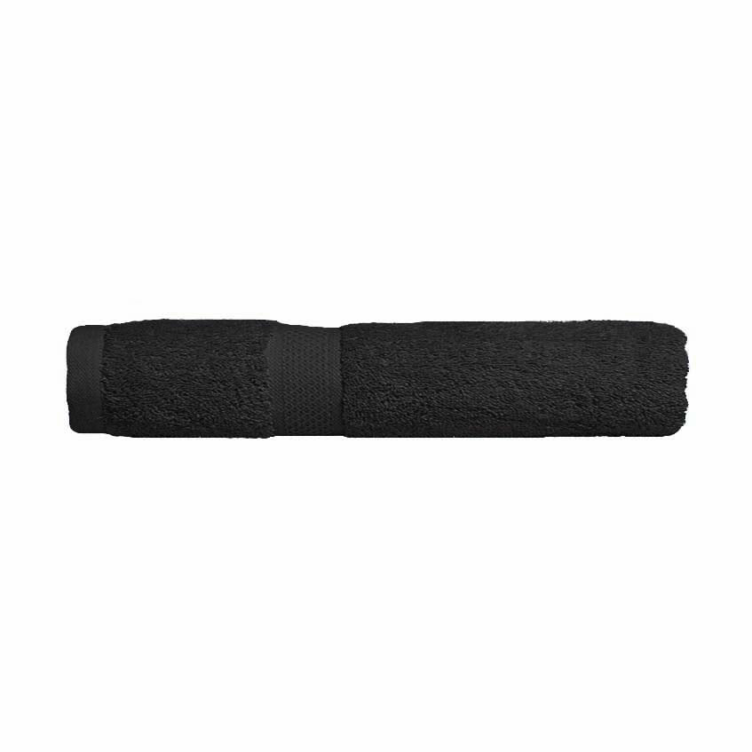 Premium 100% Combed Cotton Bath Towels - Soft & Absorbent Black Hand Towels for Bathroom, Gym, Spa & Travel