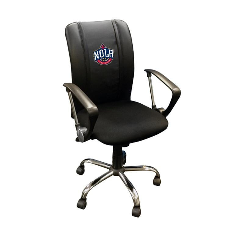 NBA Team Logo Dreamseat Curve Ergonomic Office Chair - Adjustable Height & Lumbar Support for Home, Gaming & Workspace Comfort