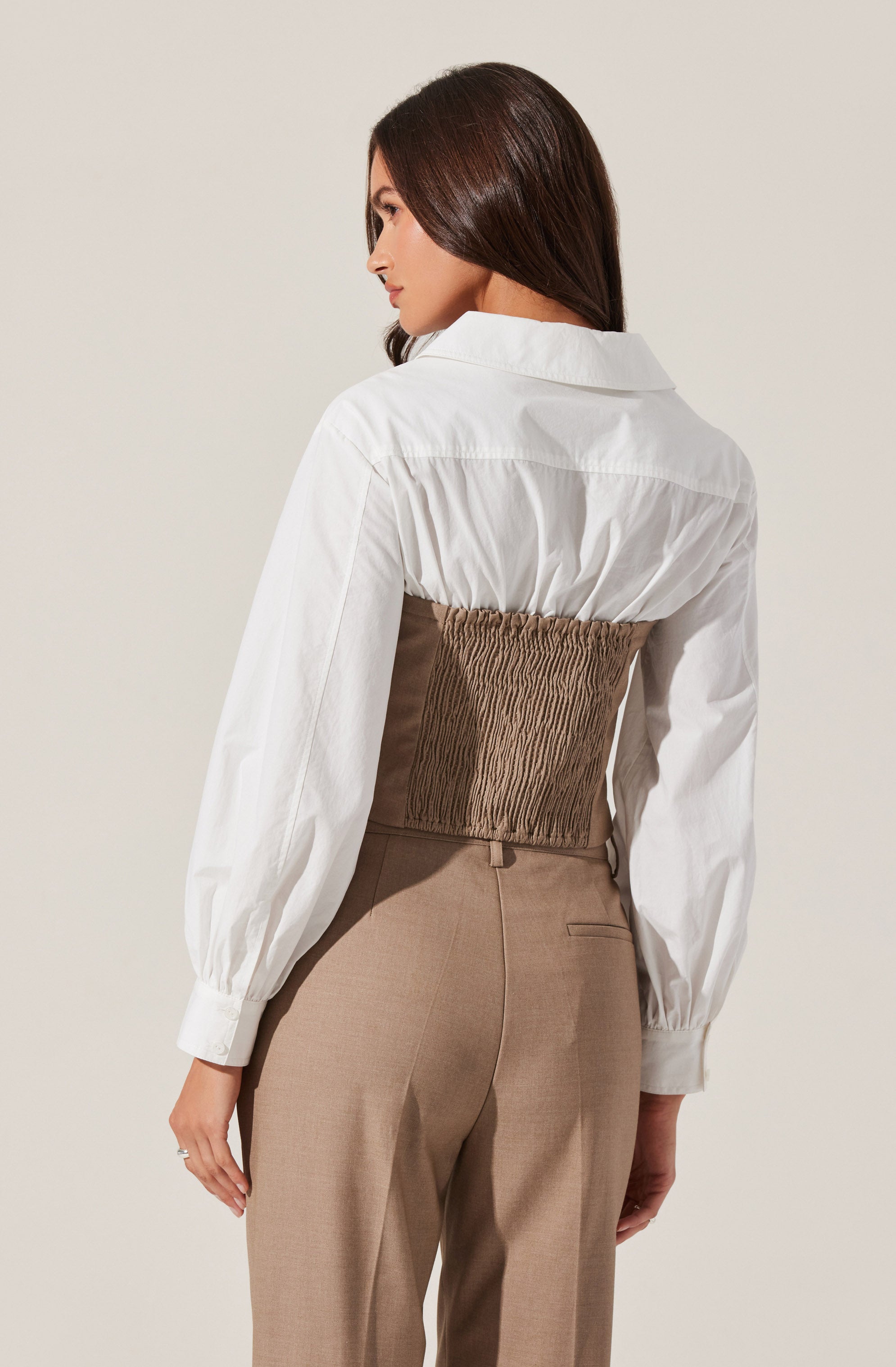 Brooks Layered Corset Top for Women - Sexy Lace Up Bustier Crop Top - Perfect for Date Night, Club Wear & Layered Outfits
