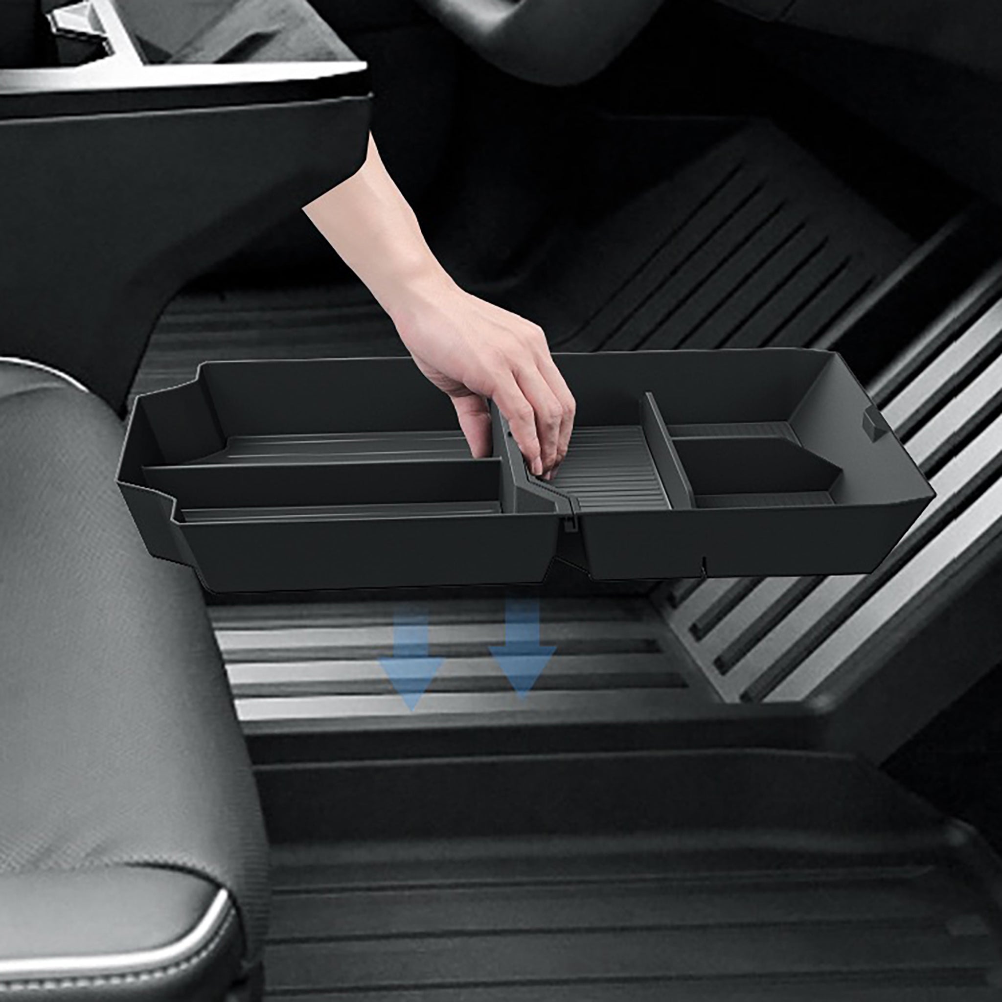 Premium ABS Organizer Tray for Tesla Cybertruck Center Console - Perfect for Car Storage & Organization Accessories