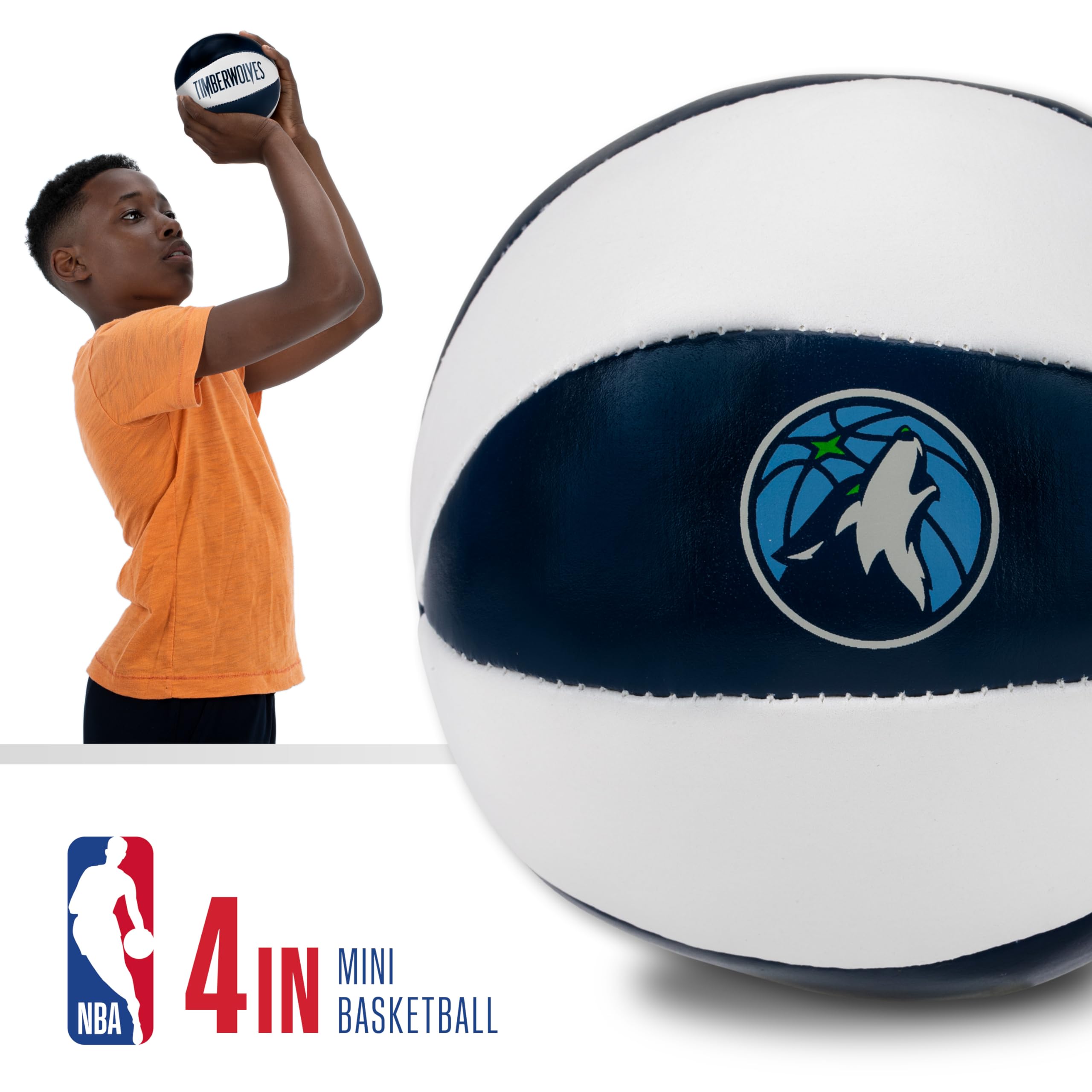 Franklin Sports NBA Mini Basketballs - 2 Pack Kids Soft Toy Balls for Indoor & Door Hoops - Perfect for Young NBA Fans Playtime