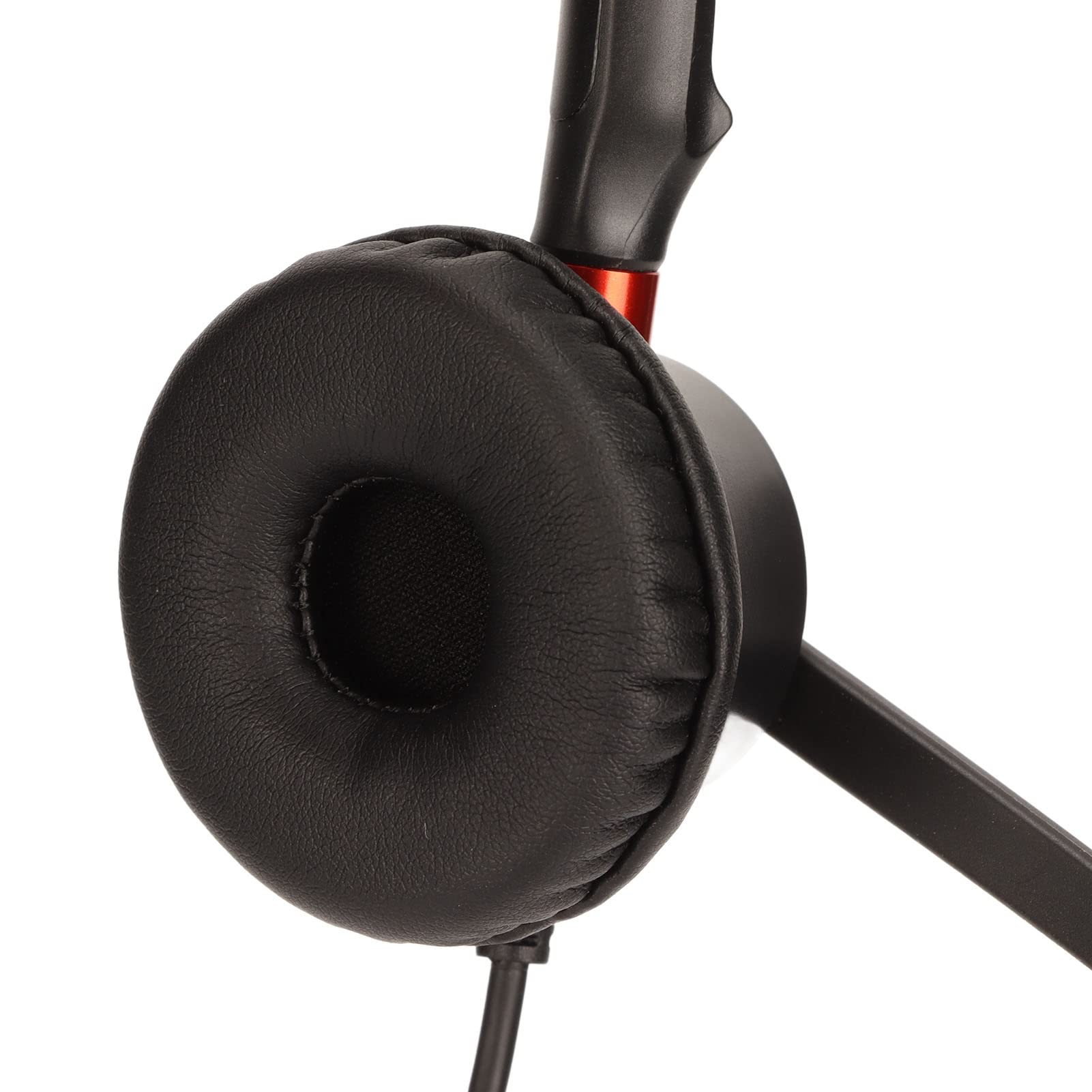 USB Business Headset with Noise Cancelling Microphone - Single-Sided Wired PC Headphone with Volume Control & Mute Button for Office Calls, Remote Work, and Online Meetings