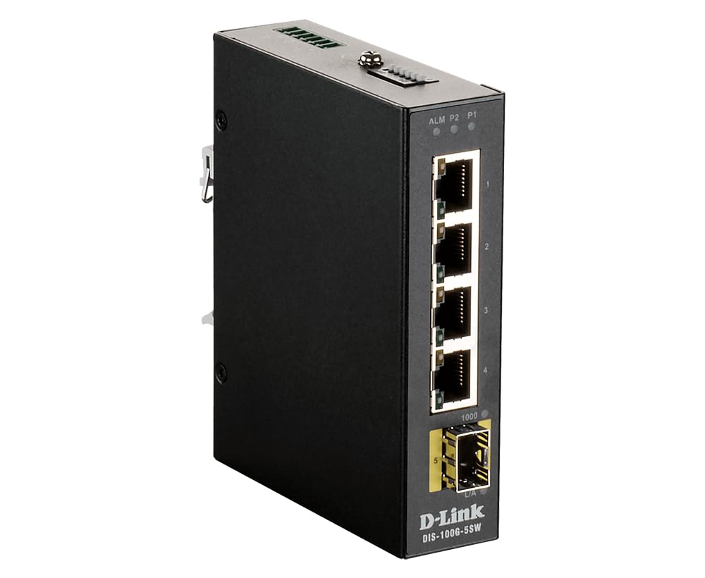 D-Link 5 Port Gigabit Ethernet Unmanaged Network Switch - High-Speed Internet Hub for Home Office, Gaming & Streaming Setup