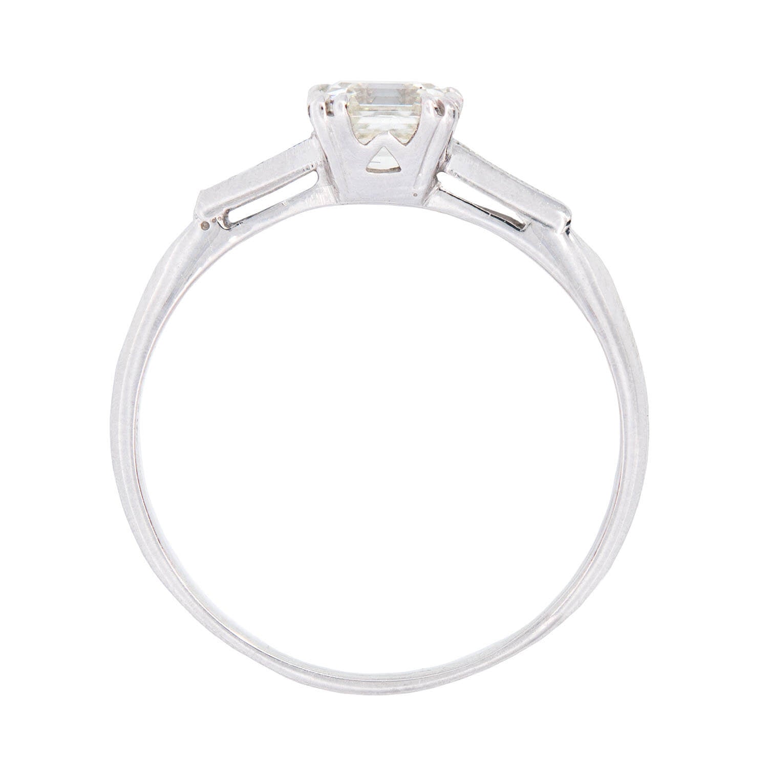 Art Deco Platinum Diamond Engagement Ring 1.01ctw - Vintage Inspired Wedding Band, Unique Bridal Jewelry for Proposals, Anniversaries & Special Occasions