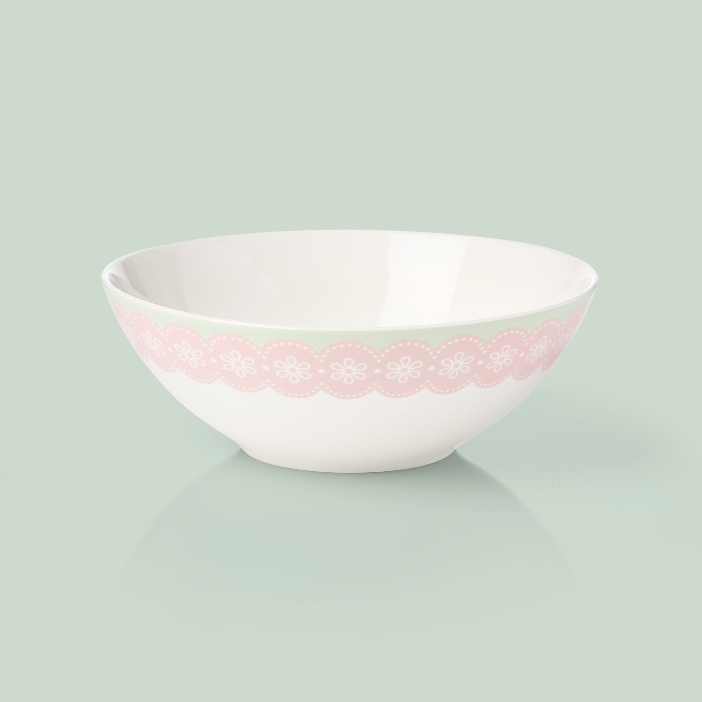 Bunny Hop Serving Bowl - Elegant Ceramic Bowl for Salads, Pasta & Desserts - Perfect for Dinner Parties, Family Gatherings & Holiday Entertaining