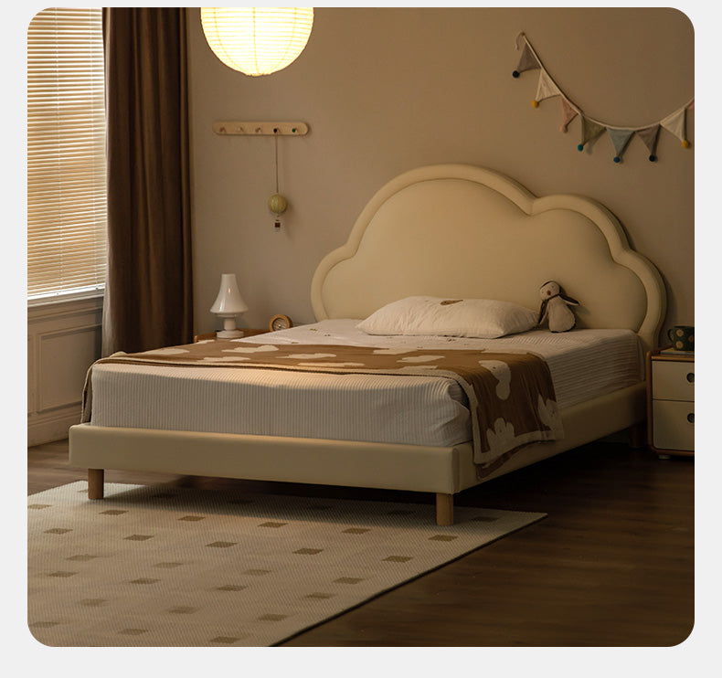 Organic Leather Soft Box Bed for Kids – Durable & Comfortable Toddler Bed for Nursery, Bedroom, and Playroom – Perfect for Daytime Naps & Overnight Sleeping