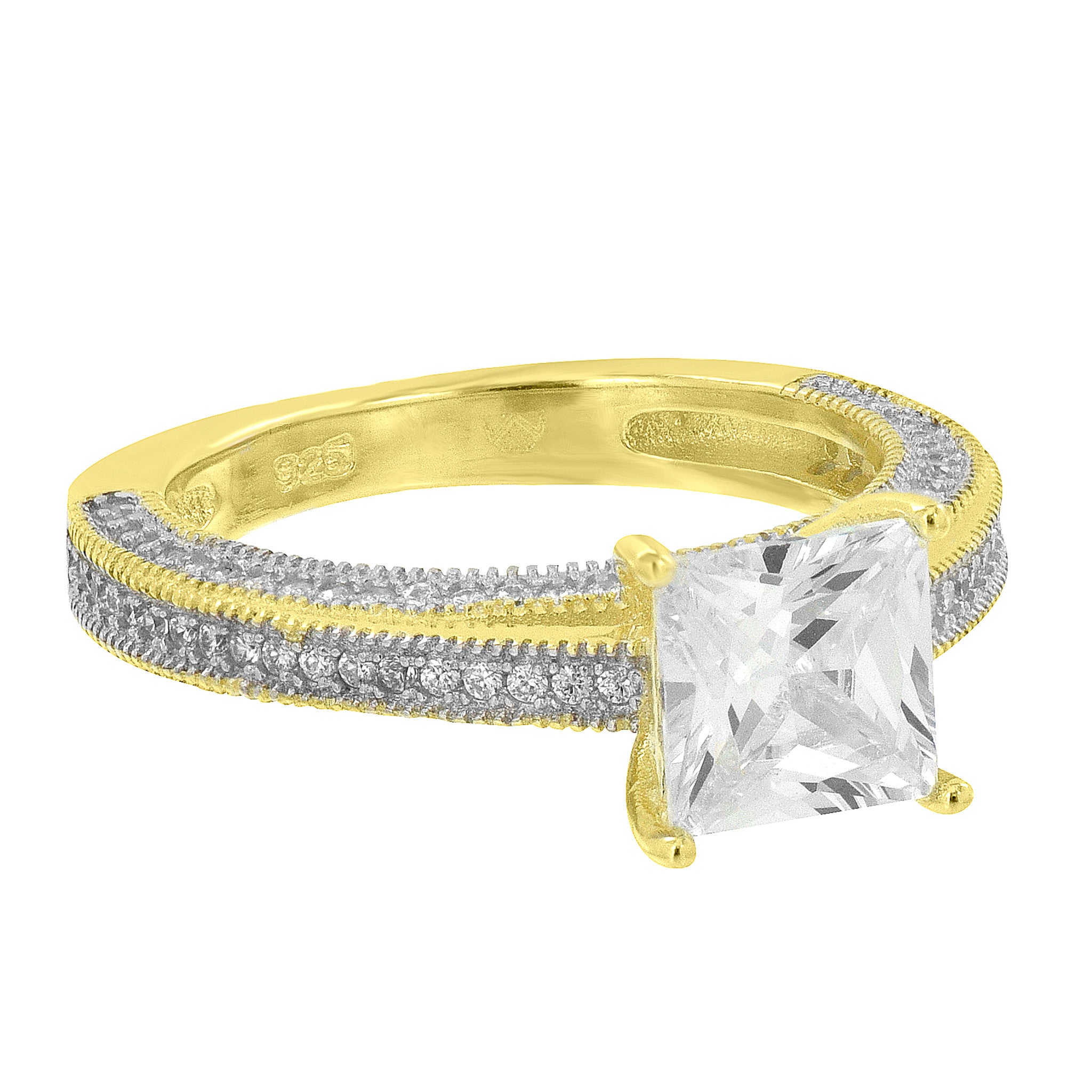 1.5ct Princess Cut Solitaire Engagement Ring - 925 Sterling Silver Simulated Diamond Wedding Band for Women - Perfect for Proposals, Anniversaries & Special Occasions