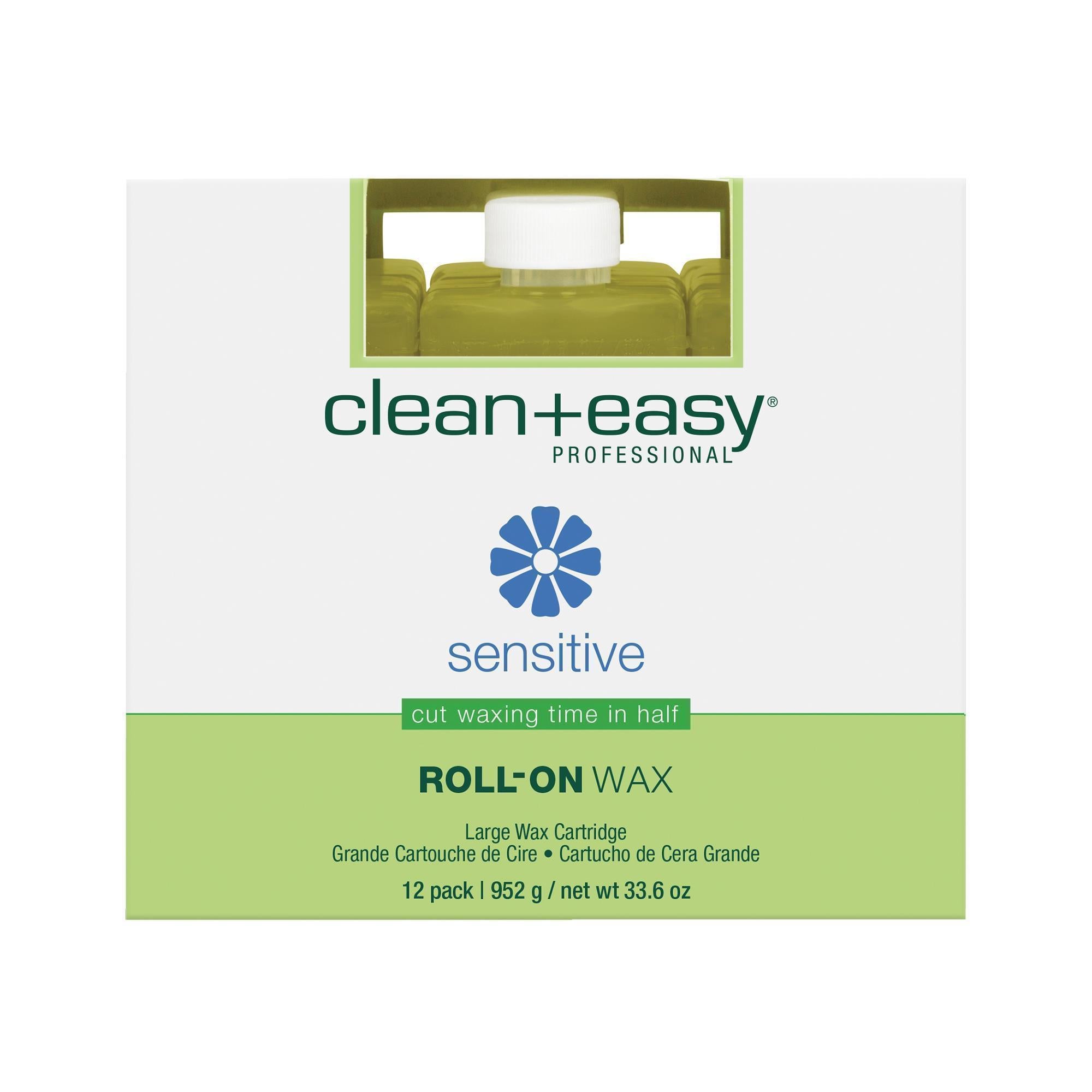 Clean + Easy Sensitive Wax Refill - Gentle Hair Removal for Sensitive Skin - Perfect for Face, Bikini Line & Underarms at Home