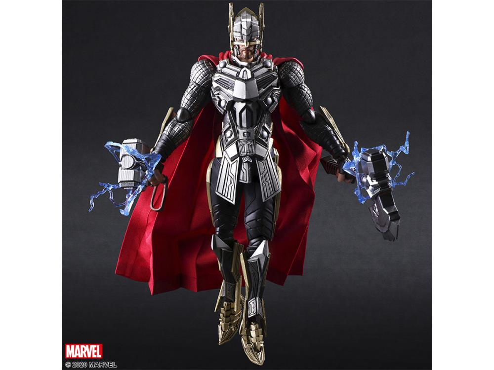 Bring Arts Marvel Universe Variant Thor Action Figure by Square Enix - Collectible Toy for Display & Marvel Fans