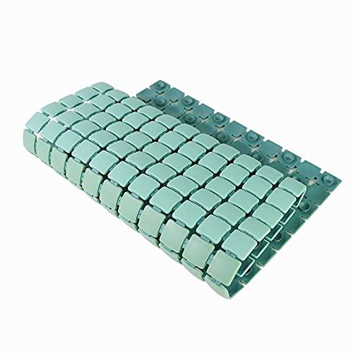 Non-Slip Bath Mat for Shower & Bathtub - Washable Anti-Skid Safety Floor Mat for Kids & Elderly - Gradient Green Shower Stall Carpet - Perfect for Bathroom Safety & Comfort