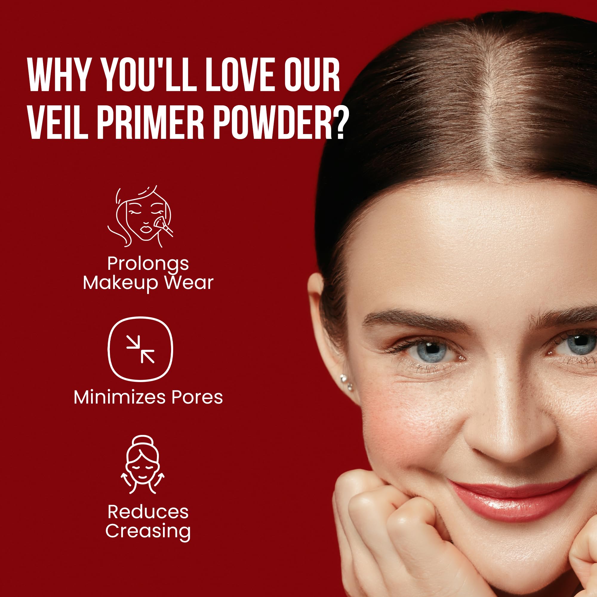 VEIL PRIMER BULK POWDER - 1 Pound Matte Loose Mineral Powder with SPF 20 | Oil Control & Pore Blurring Face Primer | Extends Makeup Wear for Flawless Base & Setting Finish | Perfect for Daily Use, Photo Shoots & Special Occasions