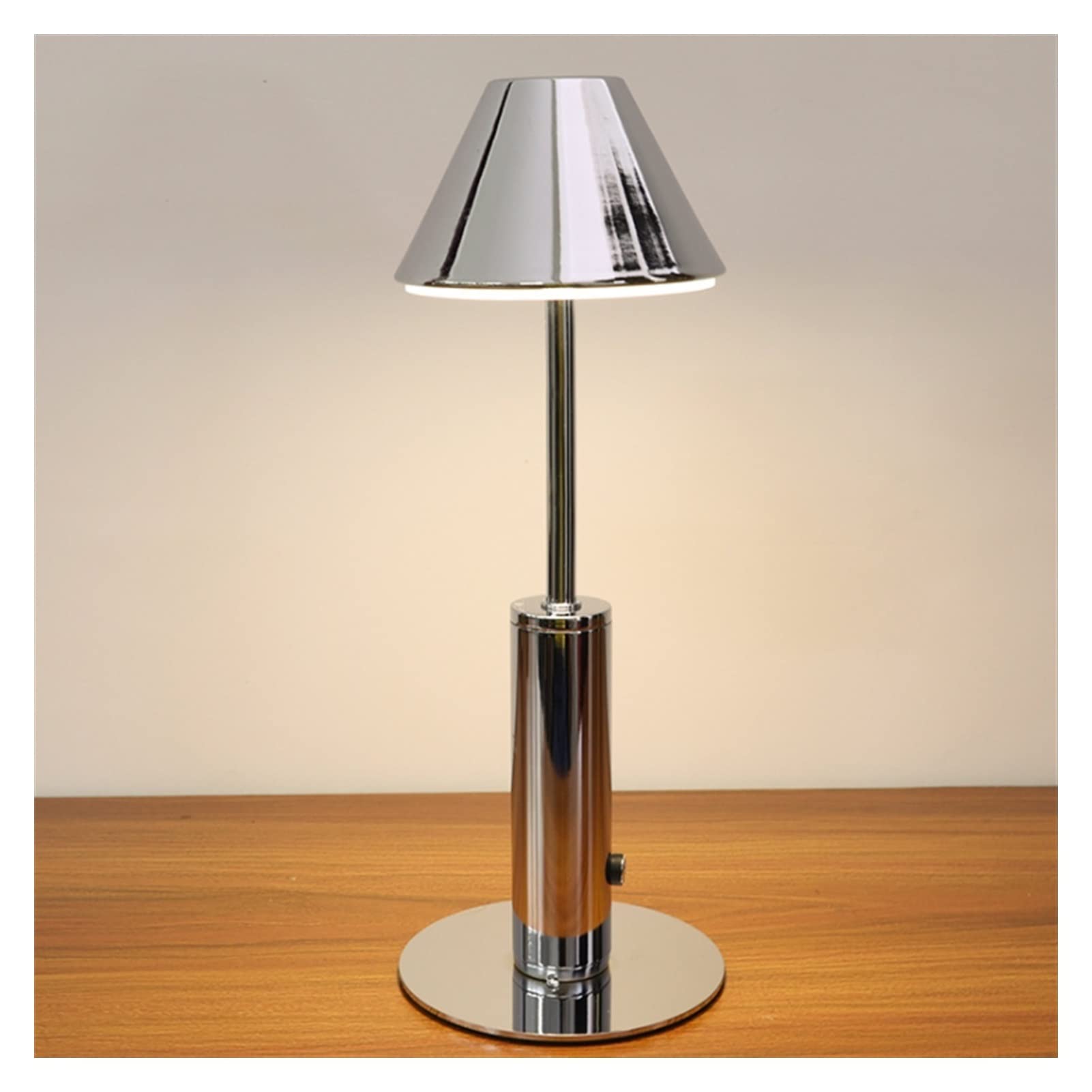 Nordic Modern Bedside Table Lamp with USB Charging - Dimmable LED Desk Lamp in Silver for Bedroom, Living Room & Restaurant Lighting - Perfect for Reading, Working & Relaxing